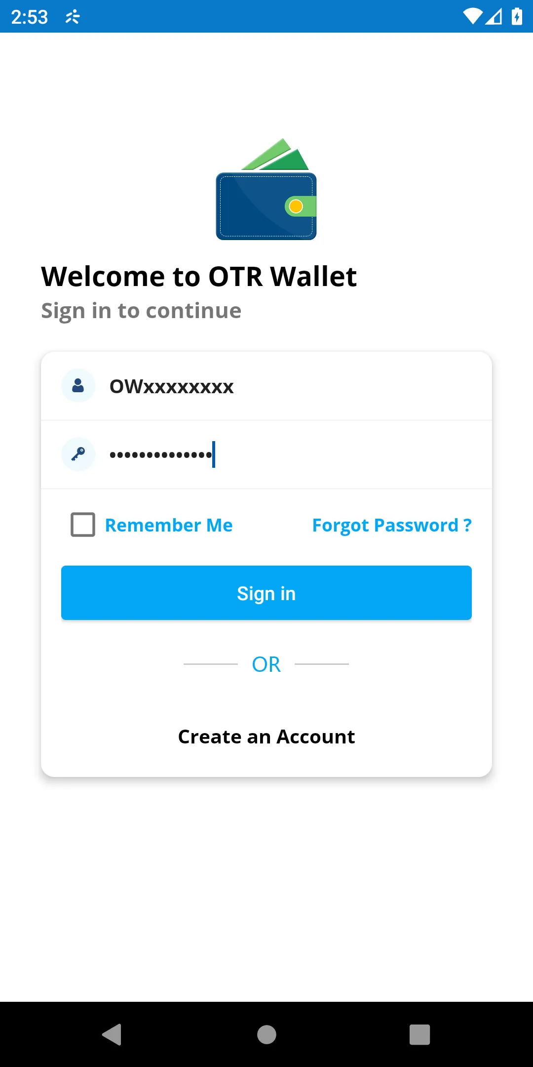 OTR Wallet | Indus Appstore | Screenshot