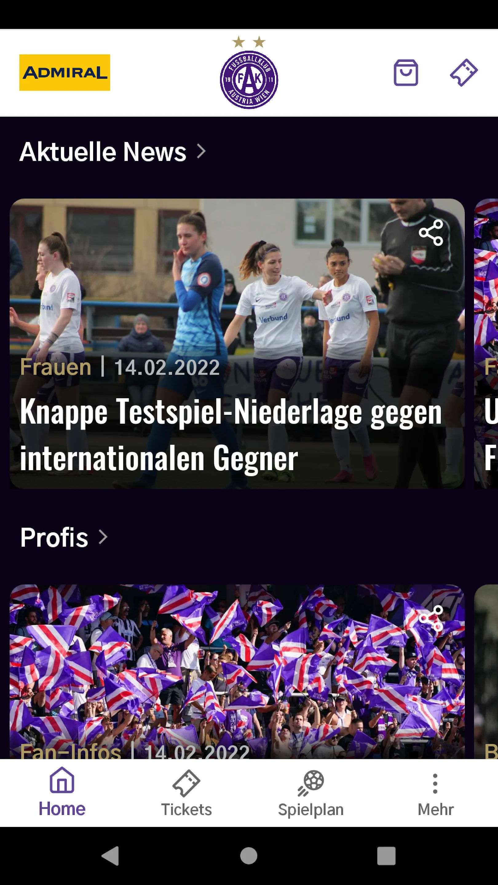 Austria Wien | Indus Appstore | Screenshot