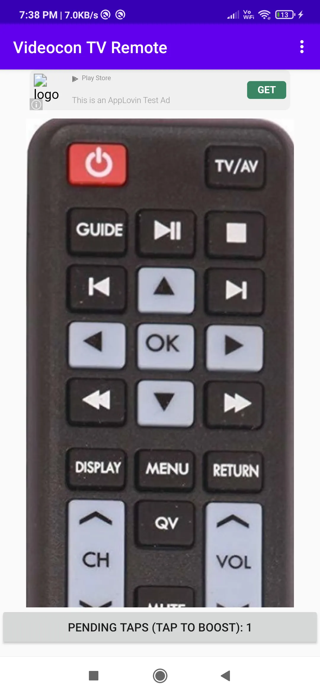 Videocon Tv Remote | Indus Appstore | Screenshot