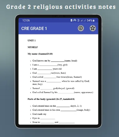 Grade 2: Cre cbc notes | Indus Appstore | Screenshot