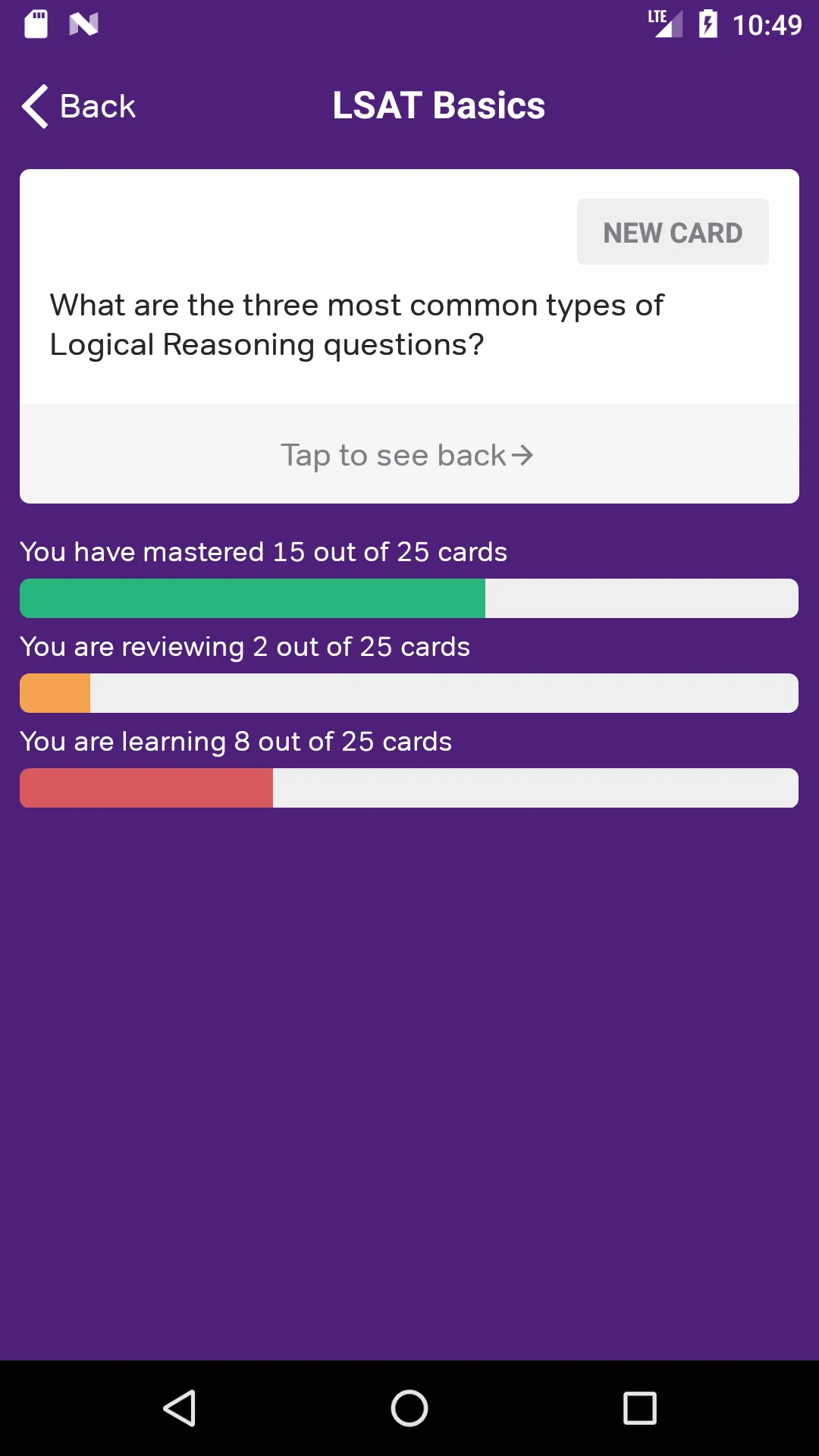 LSAT Prep, LSAT Flashcards | Indus Appstore | Screenshot