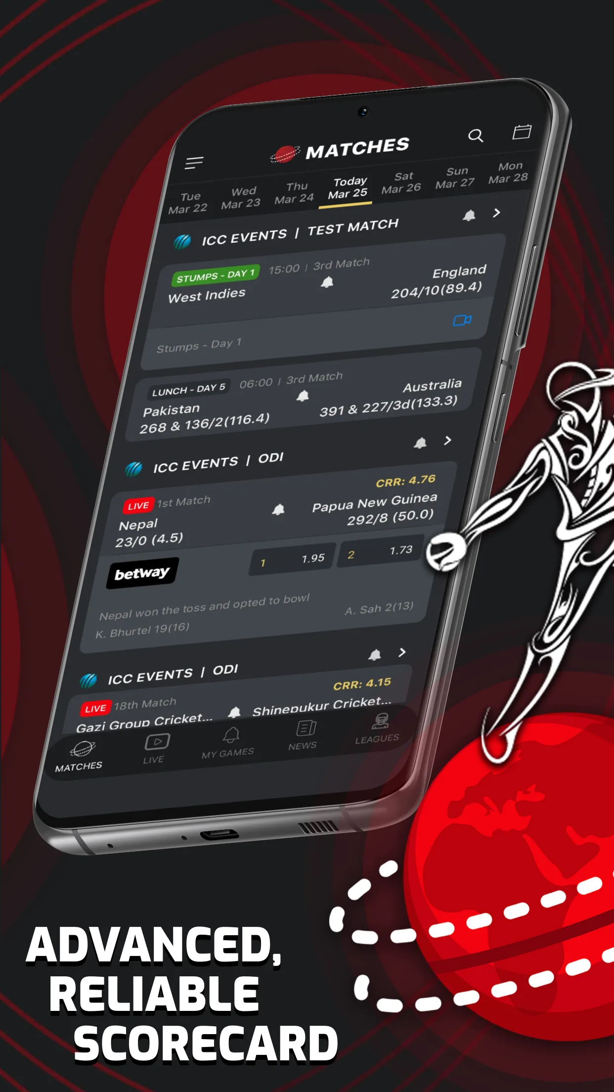 Planet Cricket - Live Scores | Indus Appstore | Screenshot