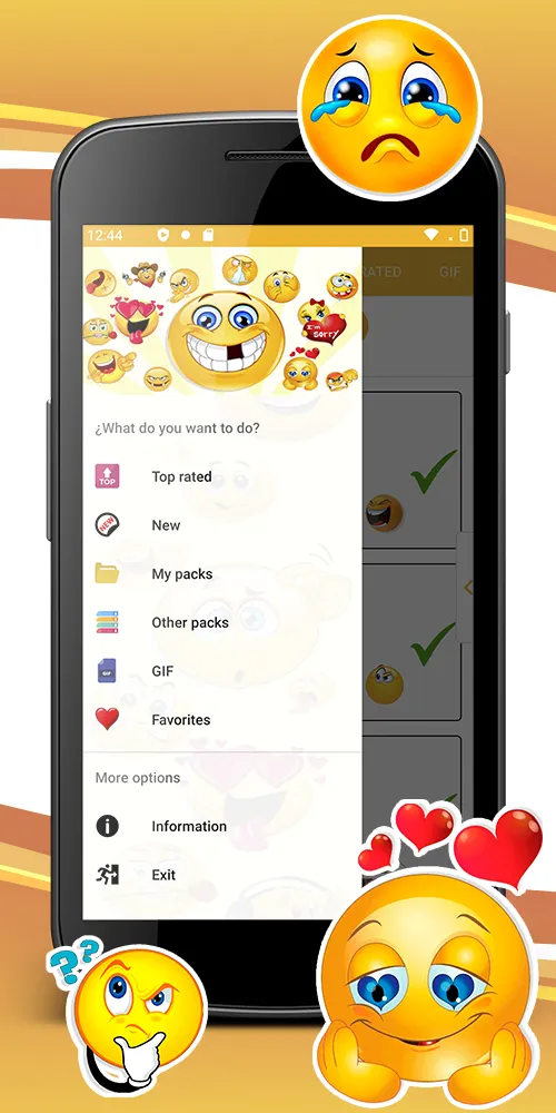 WASticker animated emojis | Indus Appstore | Screenshot