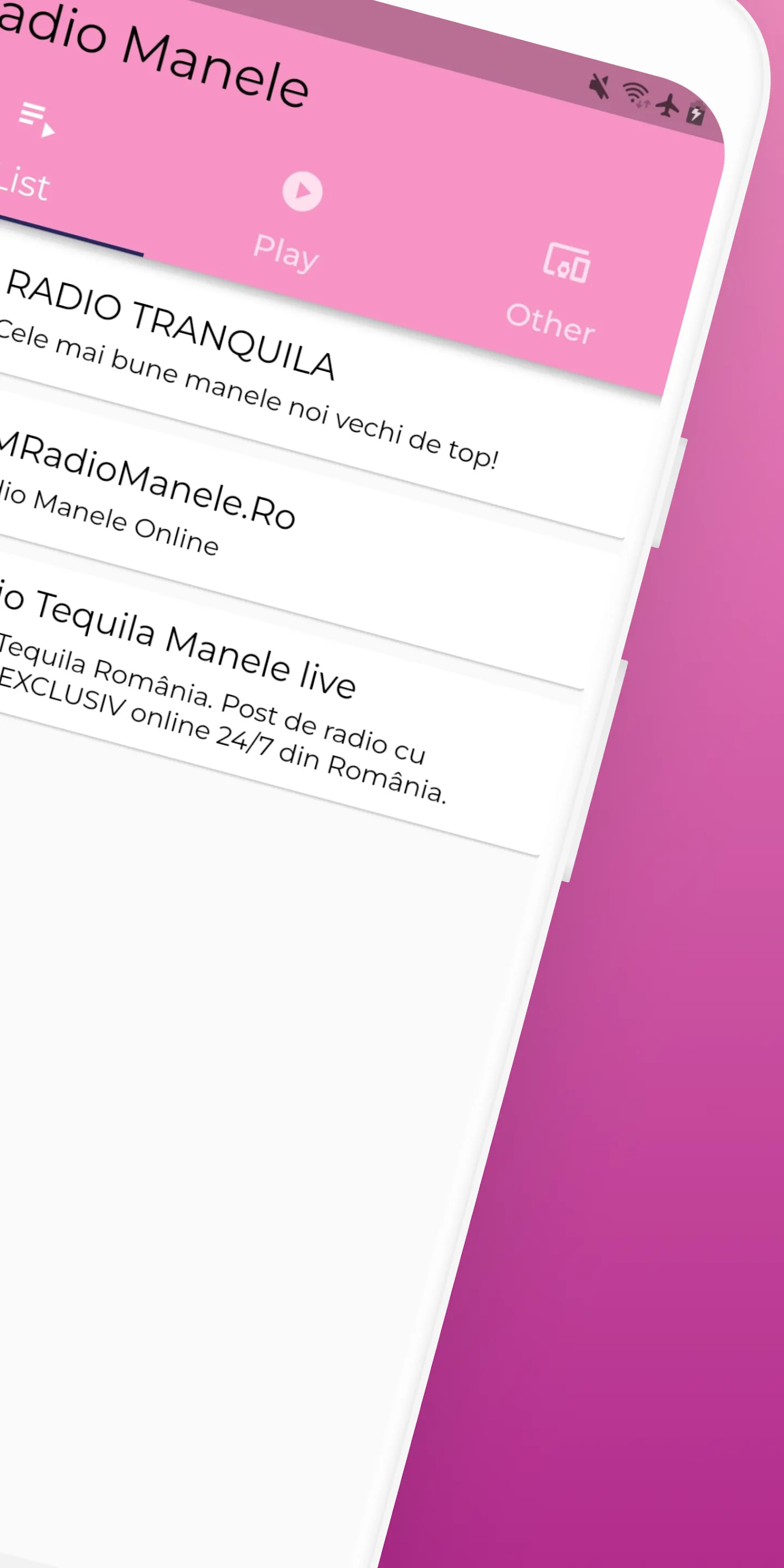 Radio Manele | Indus Appstore | Screenshot