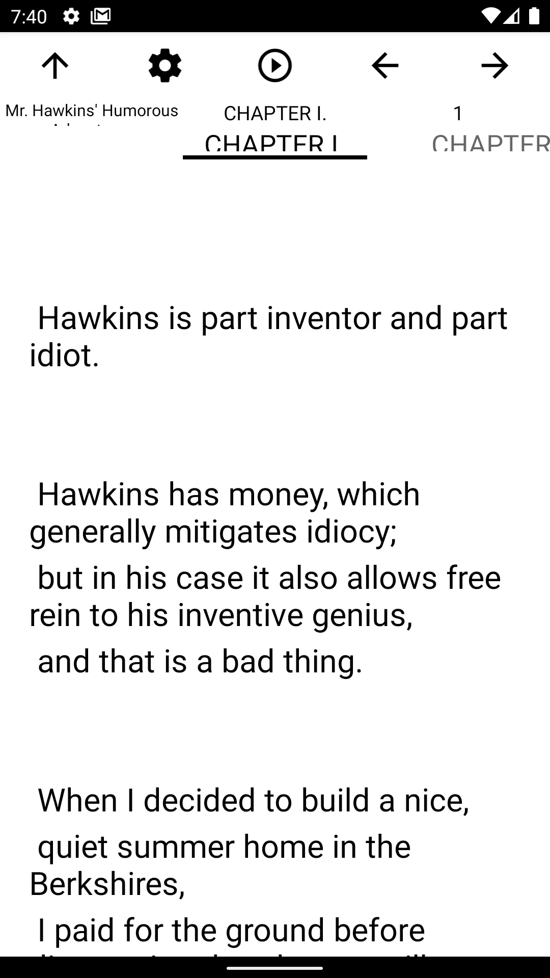 Book, Mr. Hawkins' Humorous Ad | Indus Appstore | Screenshot