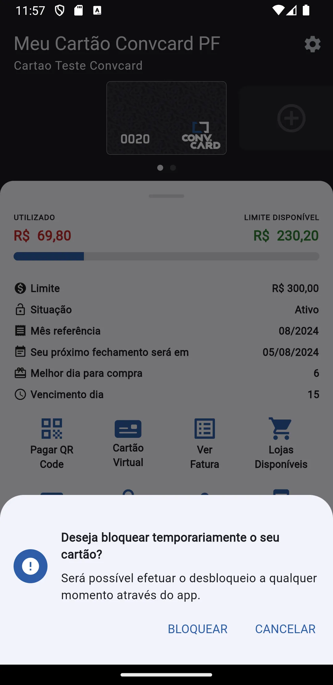 Meu Cartão Pessoa Física | Indus Appstore | Screenshot