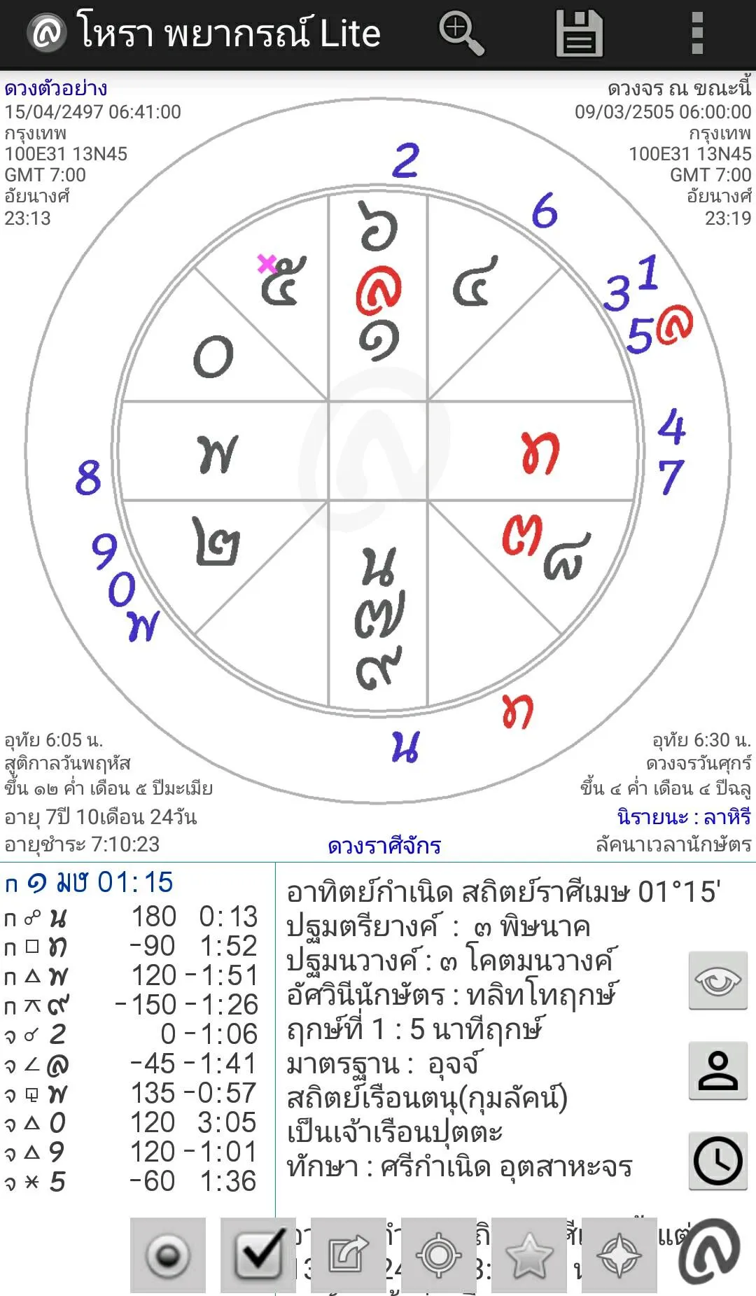 โหราพยากรณ์ Lite(รุ่นทดลองใช้) | Indus Appstore | Screenshot