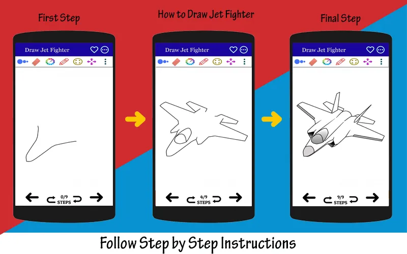 How to Draw Fighter Aircraft | Indus Appstore | Screenshot