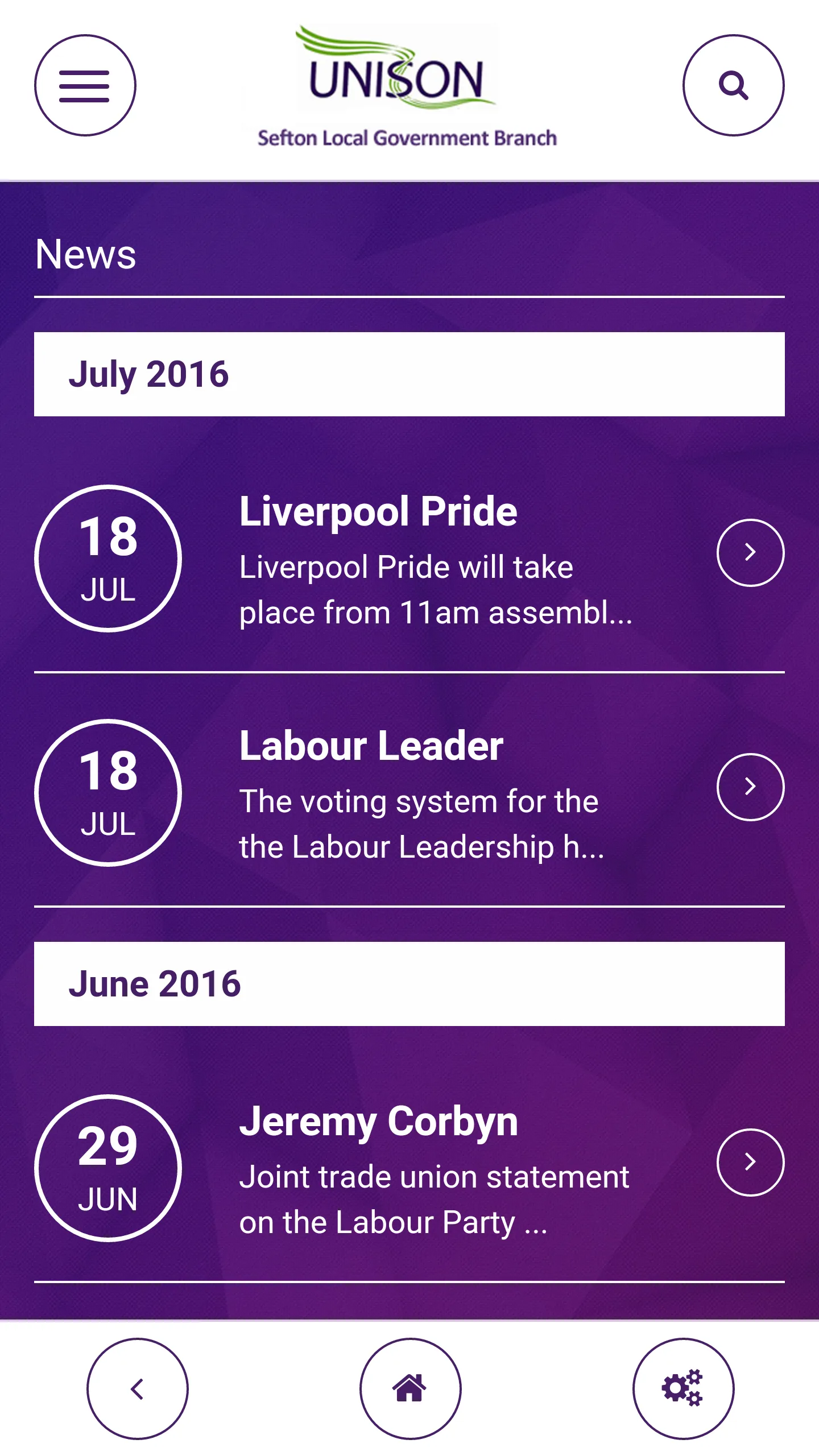 Unison Sefton | Indus Appstore | Screenshot