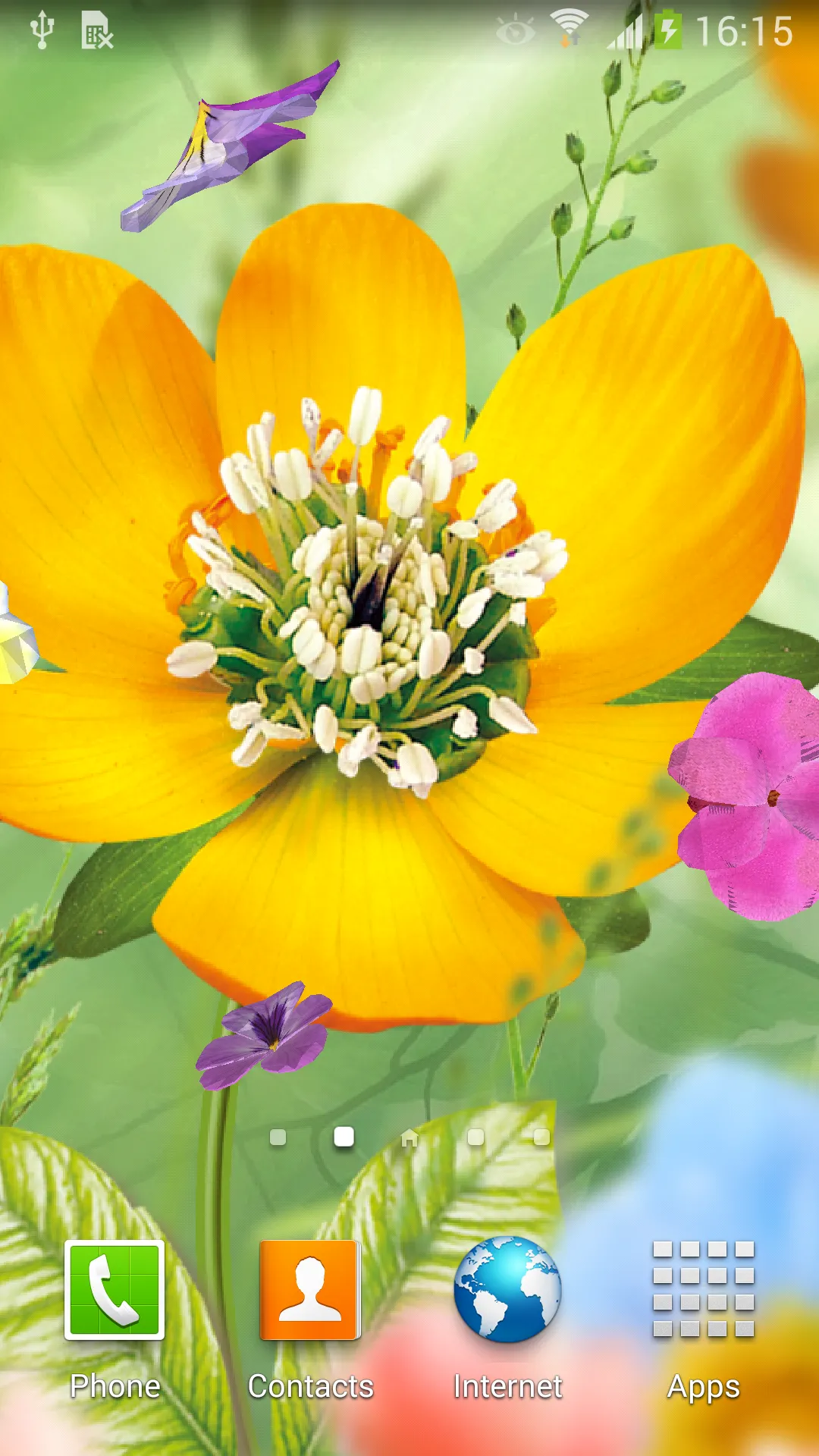 3D Flowers Live Wallpaper Lite | Indus Appstore | Screenshot