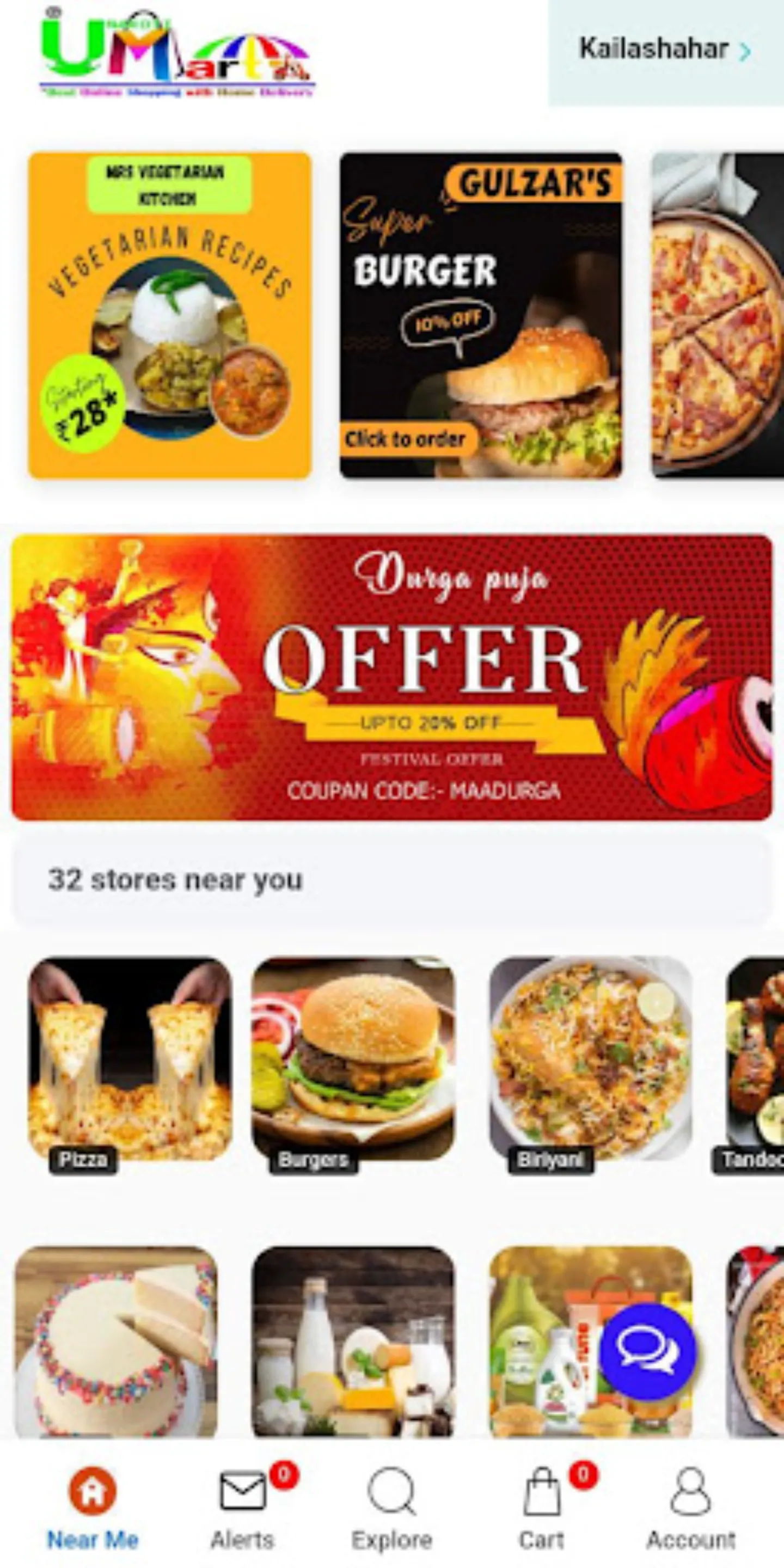 Unakoti Mart | Food Delivery | Indus Appstore | Screenshot