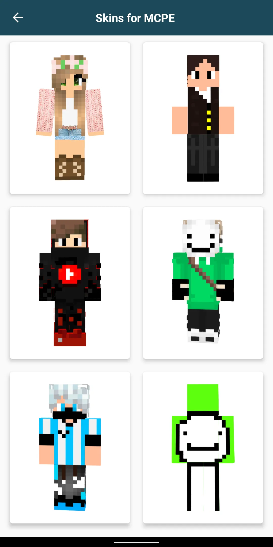 Youtuber Skins for Minecraft | Indus Appstore | Screenshot