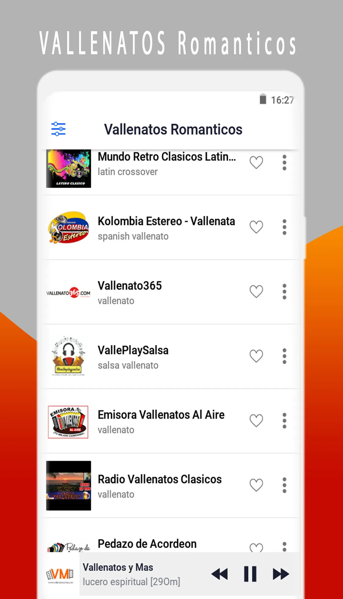 Vallenatos Romanticos | Indus Appstore | Screenshot