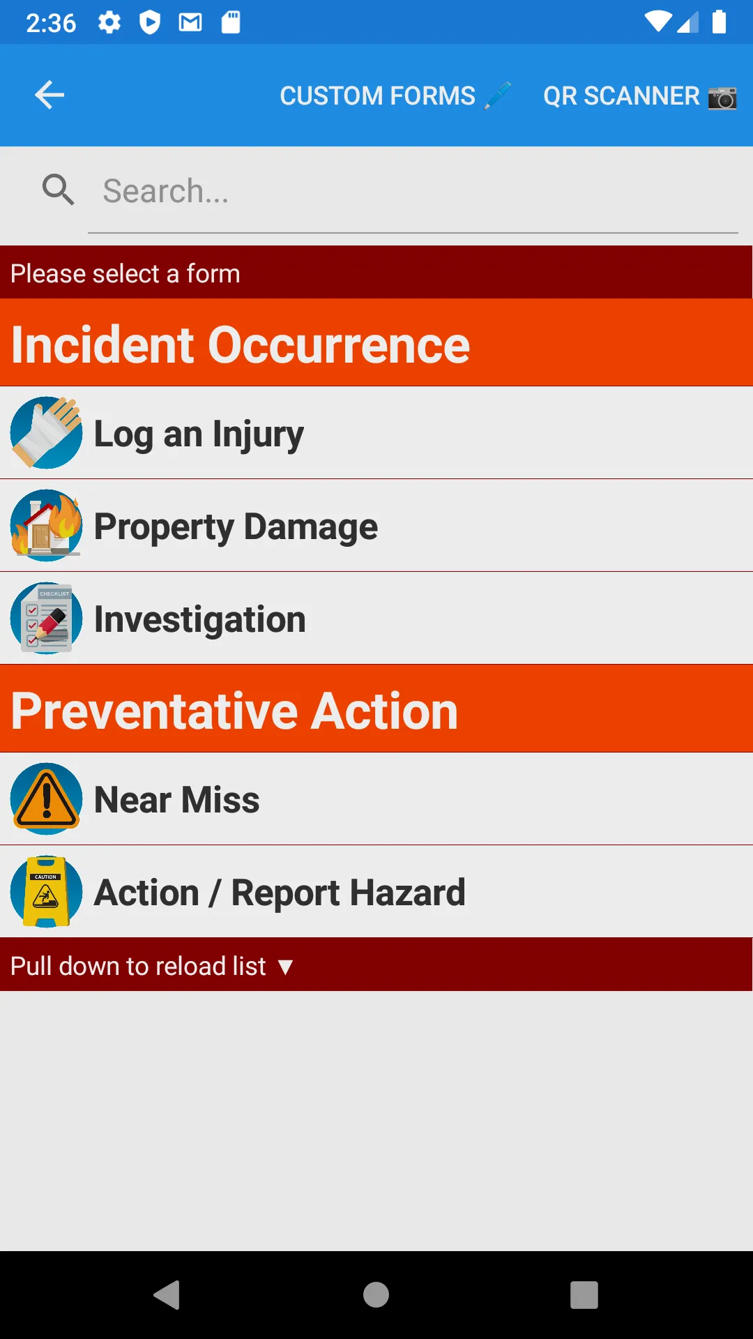 Incident Report | Indus Appstore | Screenshot