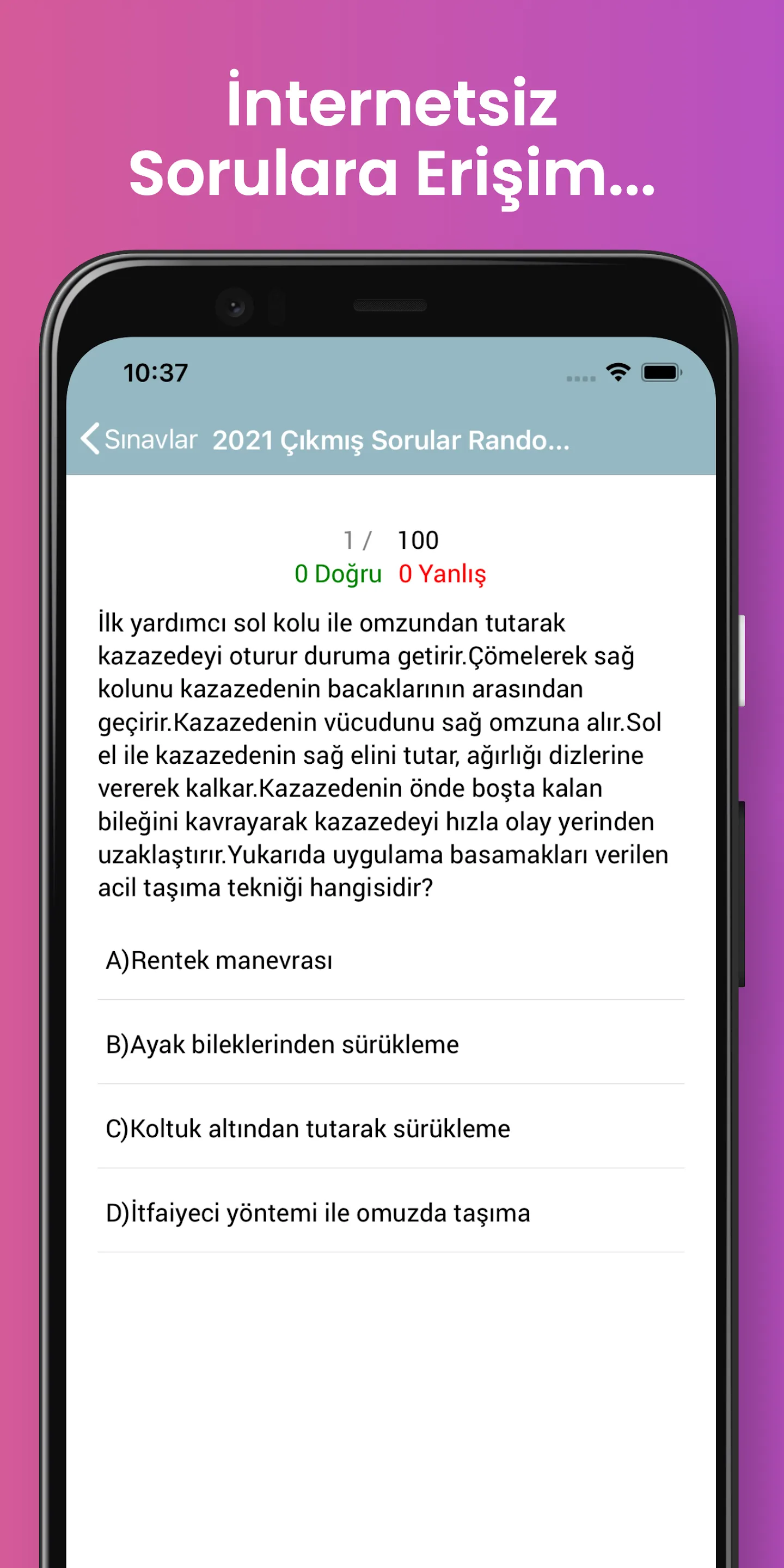 Ehliyet 2021 - Çıkmış Sorular | Indus Appstore | Screenshot