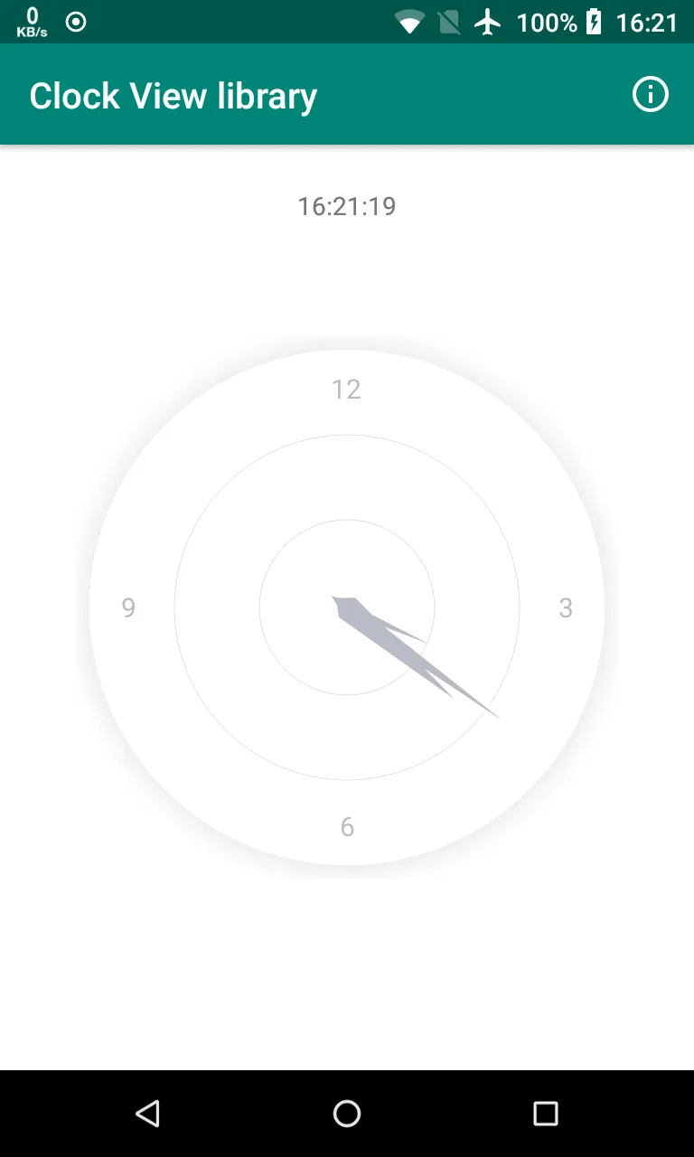 Clock View - Android Library | Indus Appstore | Screenshot