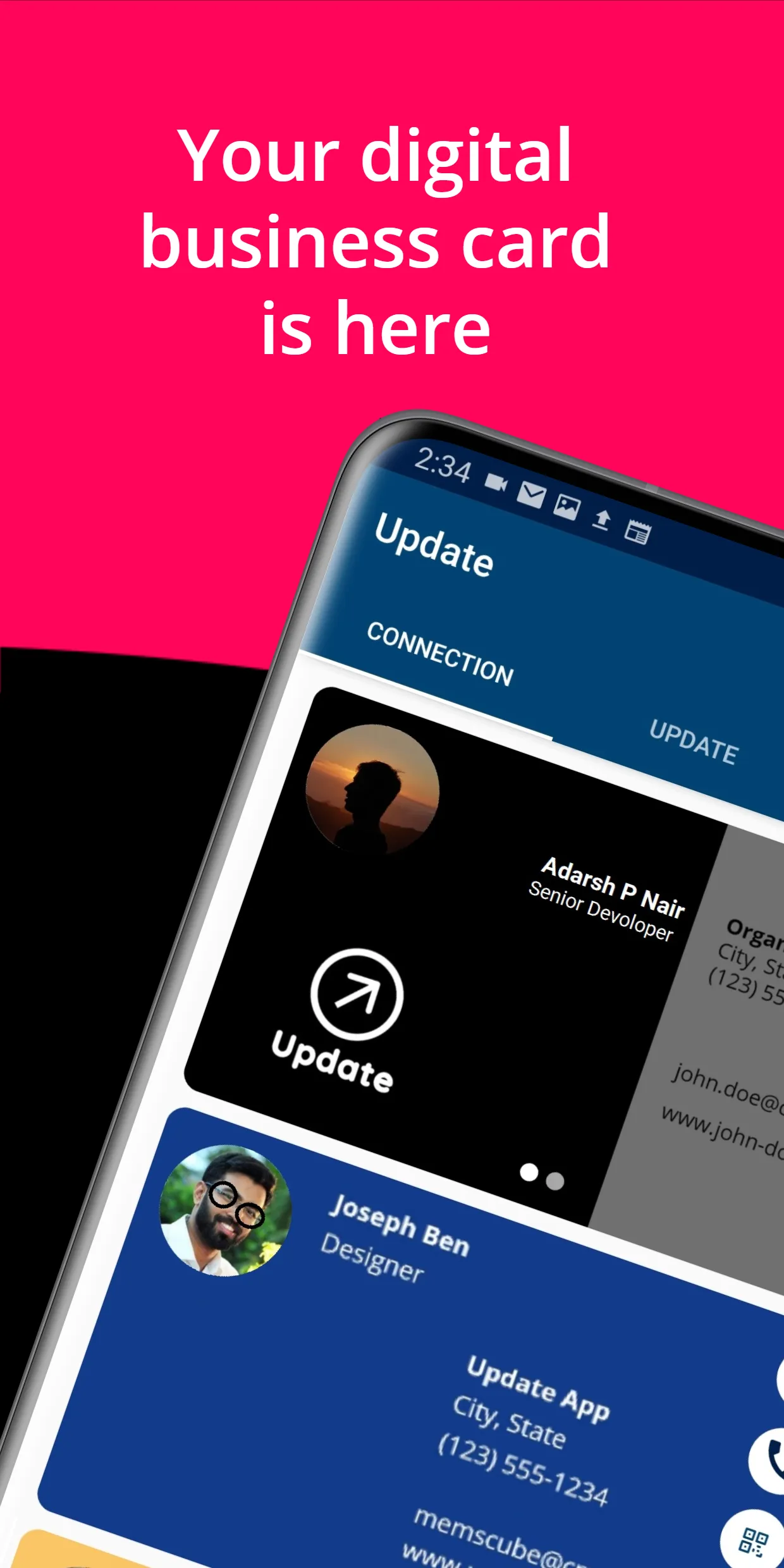 UpdateApp - Business card App | Indus Appstore | Screenshot