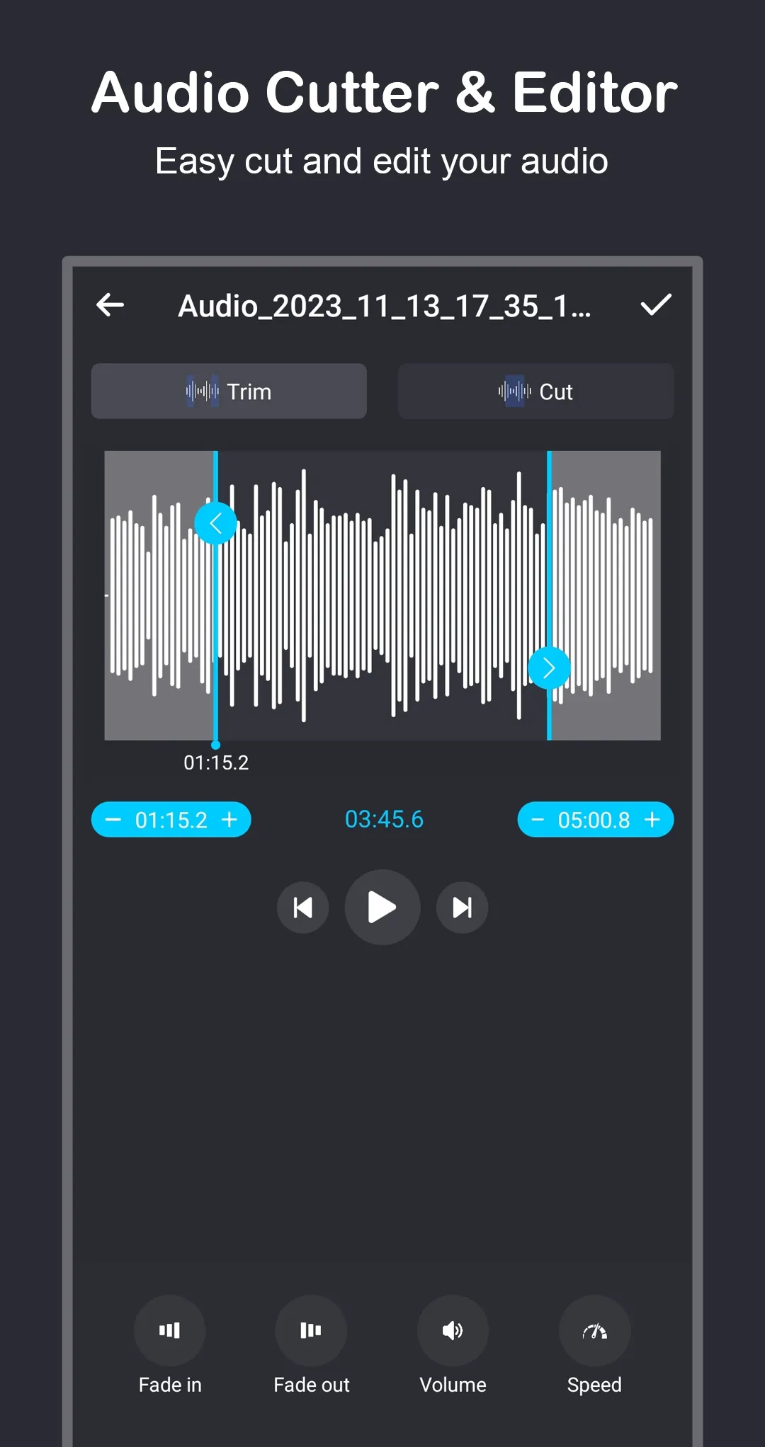 Audio Editor and Music Editor | Indus Appstore | Screenshot