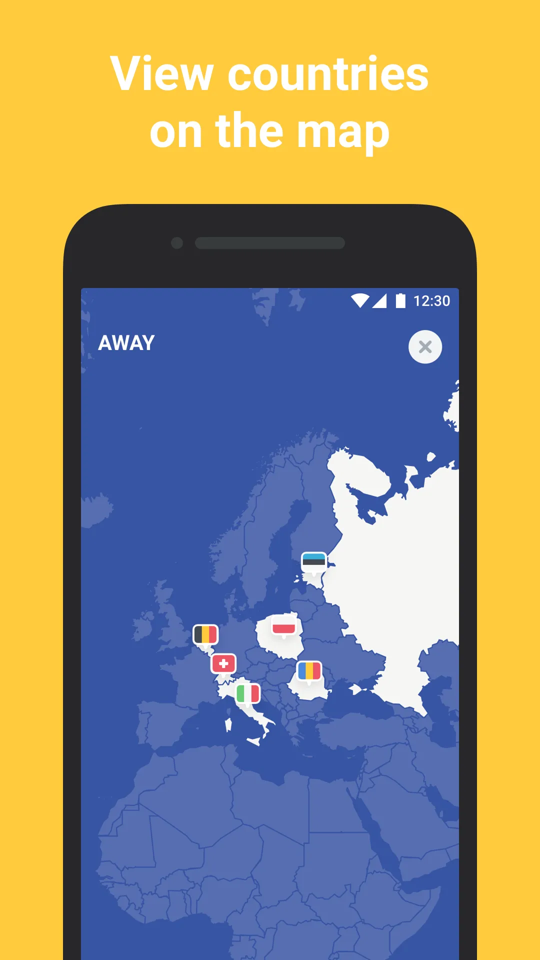 AWAY — your travel map | Indus Appstore | Screenshot