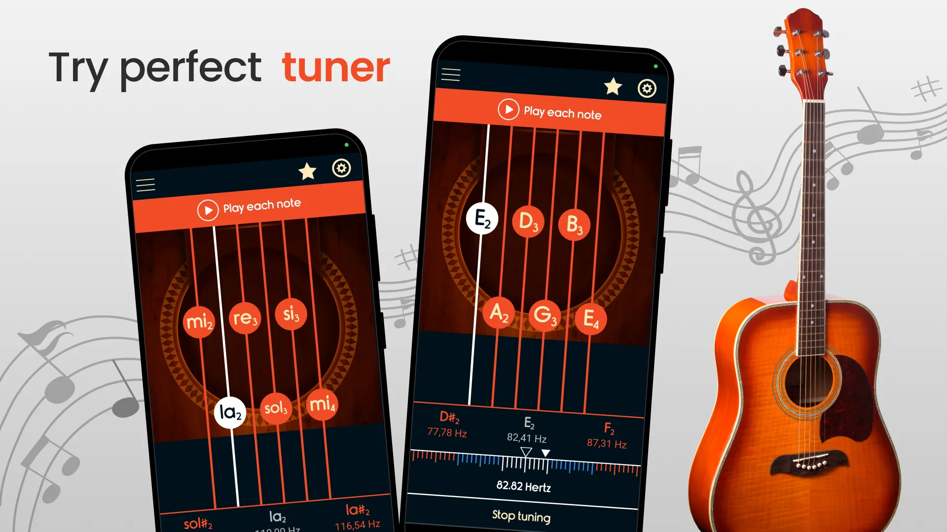 Master Guitar Tuner | Indus Appstore | Screenshot