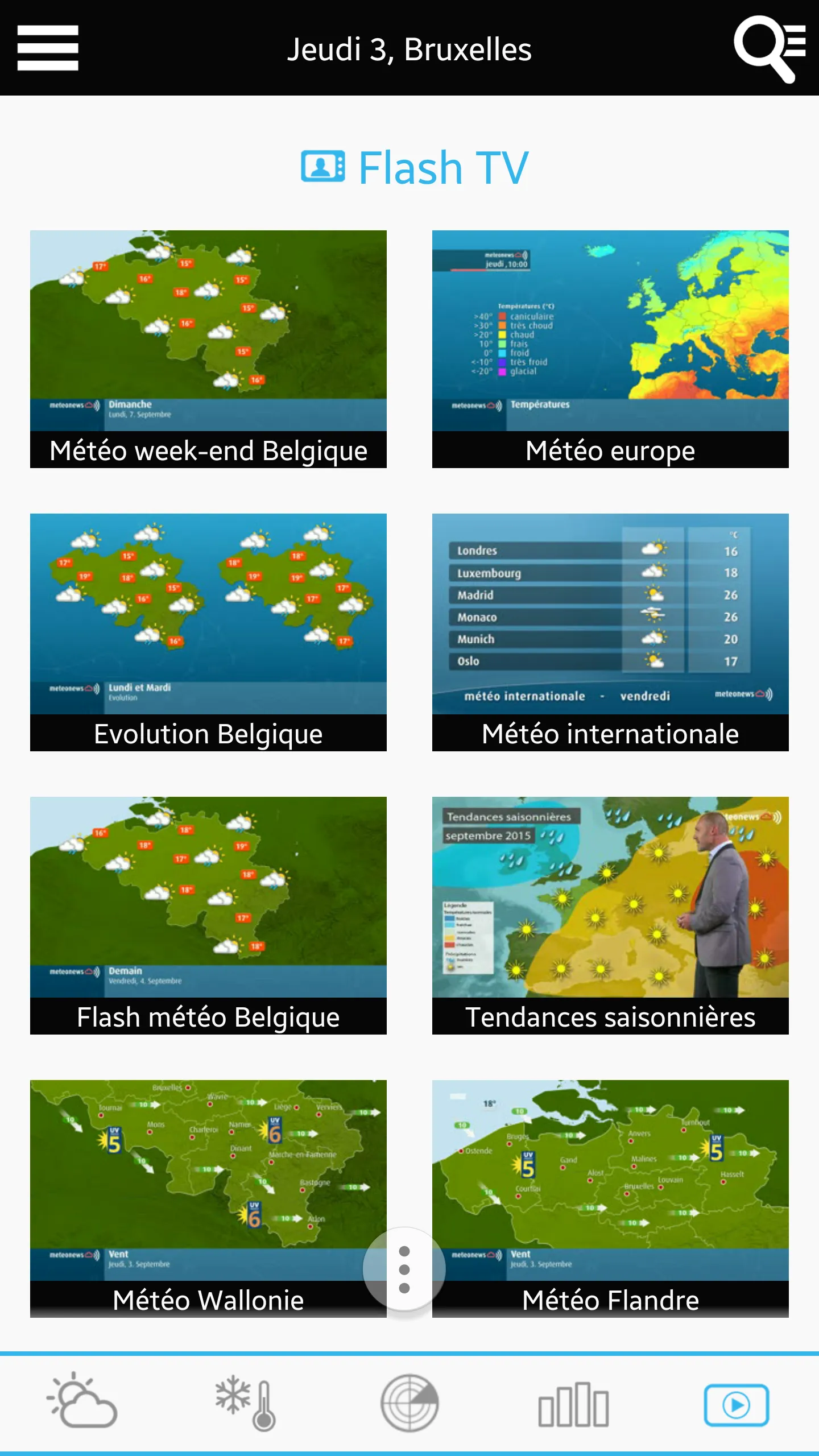 Weather for Belgium + World | Indus Appstore | Screenshot