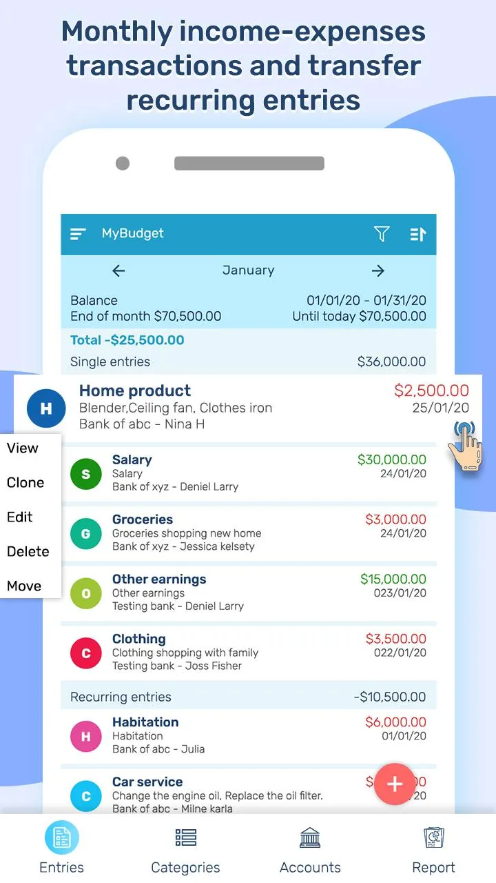 MyBudget: Account Manager | Indus Appstore | Screenshot