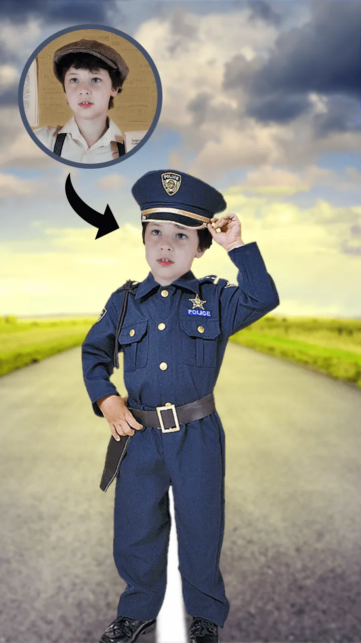 Kids Police Suit Photo Editor | Indus Appstore | Screenshot