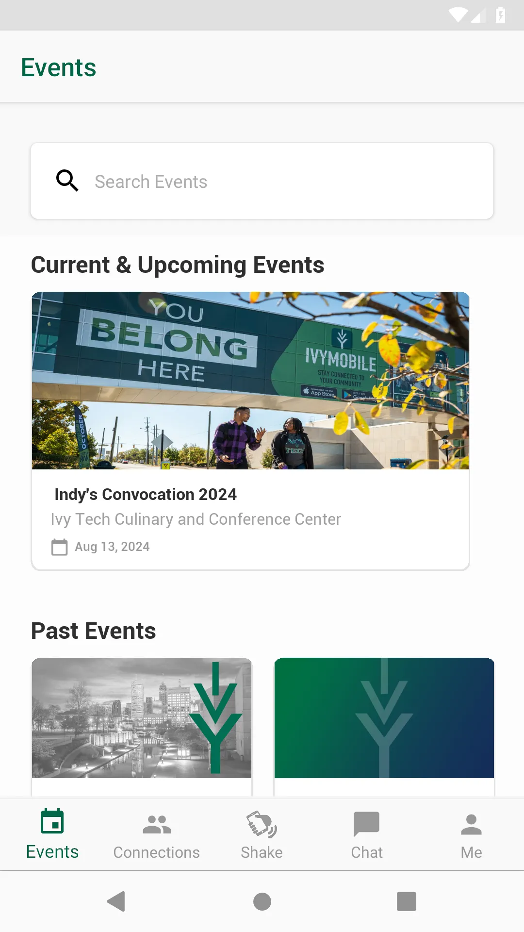 Ivy Tech Events | Indus Appstore | Screenshot