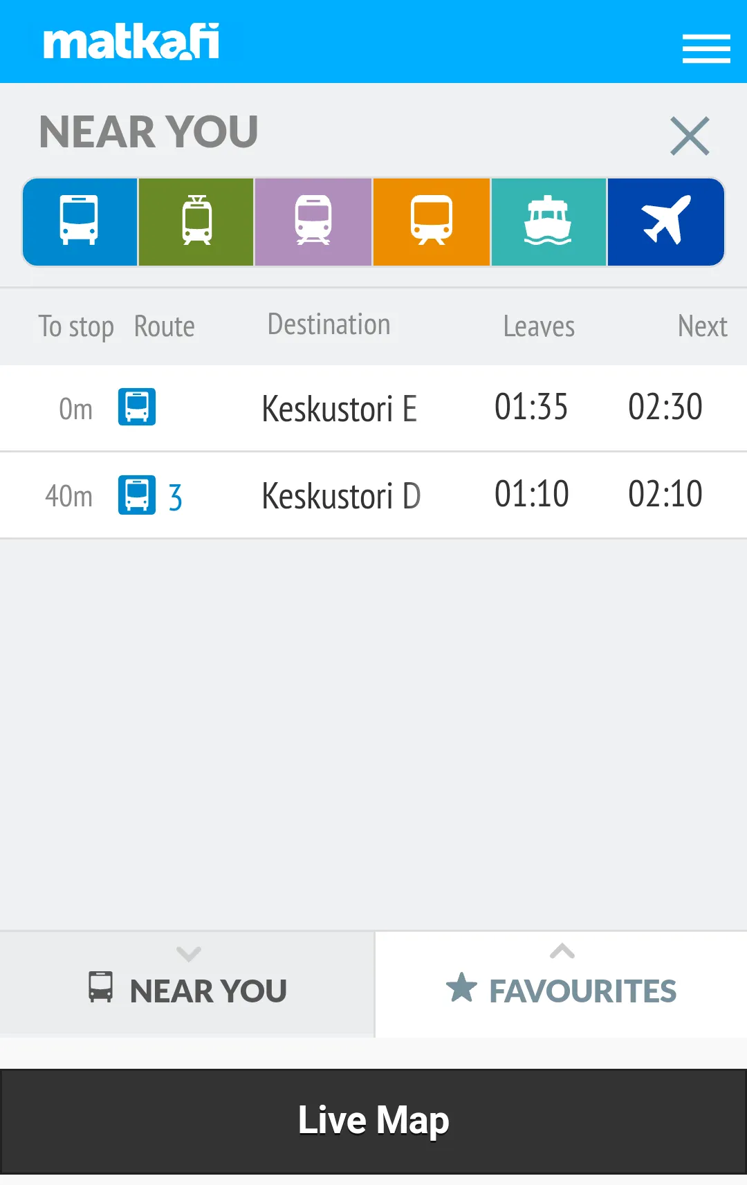 Tampere Nysse Bus Live | Indus Appstore | Screenshot