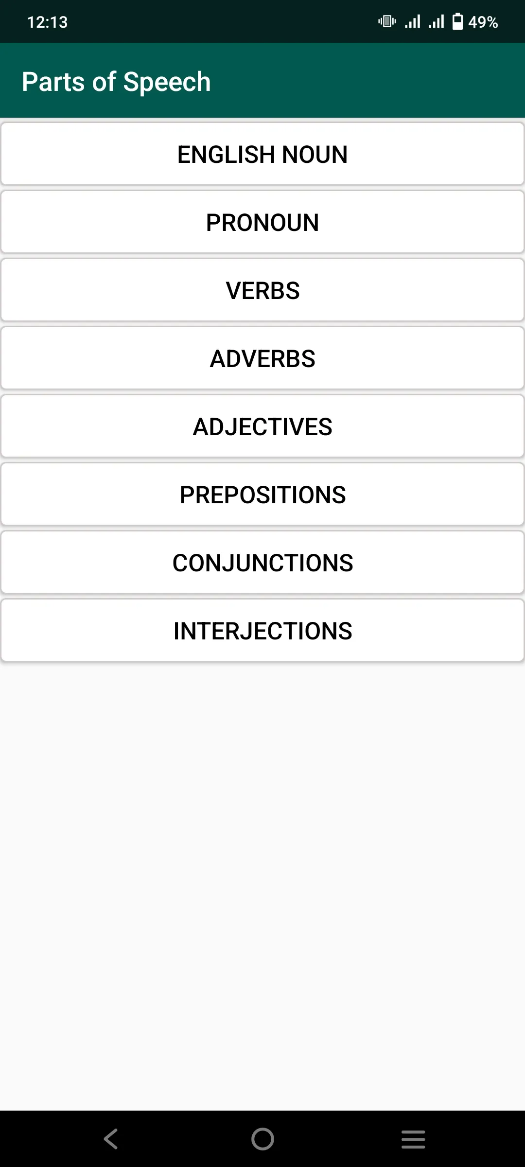 All English Grammar Rules | Indus Appstore | Screenshot