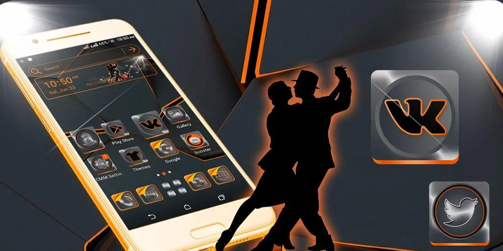 Simple Black Launcher Theme | Indus Appstore | Screenshot