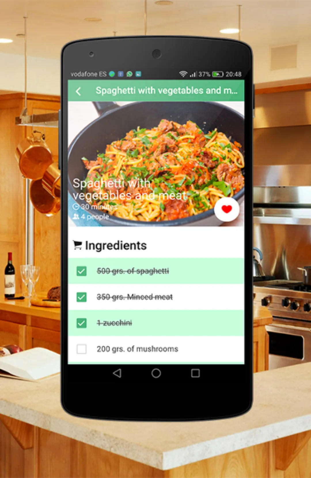 Italian Spaghetti Recipes | Indus Appstore | Screenshot