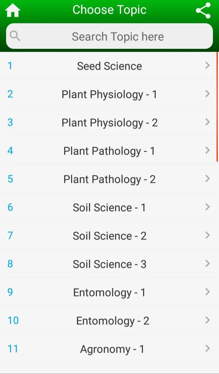 Agriculture Solved MCQs | Indus Appstore | Screenshot