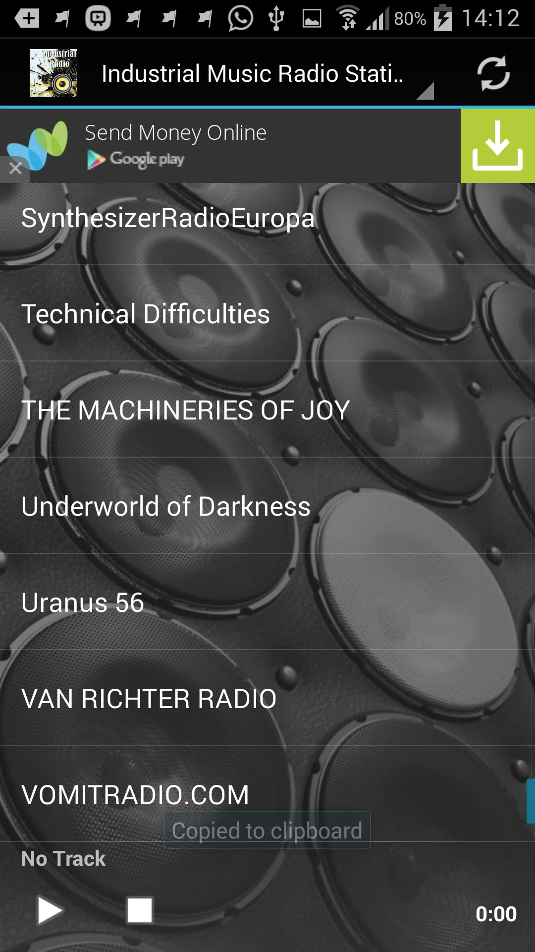 Industrial Music Radio | Indus Appstore | Screenshot