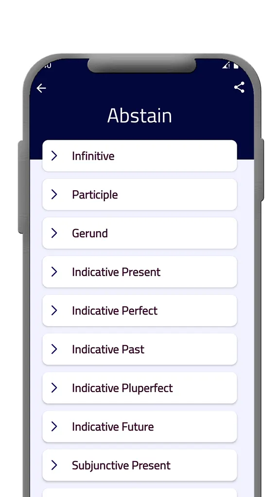 English Verb Conjugator | Indus Appstore | Screenshot