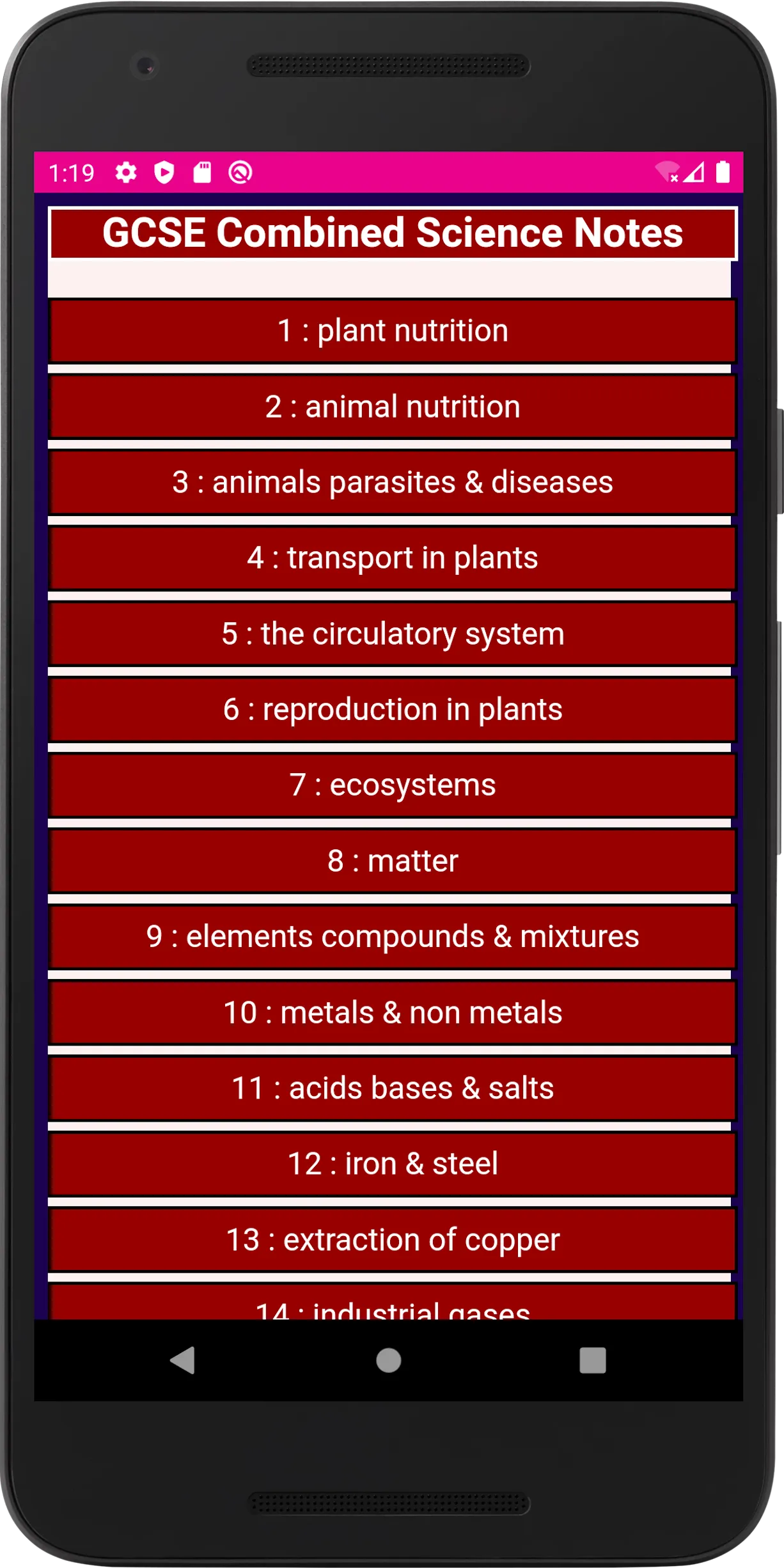 GCSE Combined Science | Indus Appstore | Screenshot