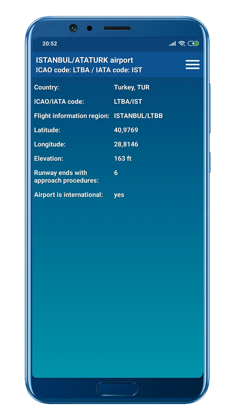 Airports database PRO | Indus Appstore | Screenshot