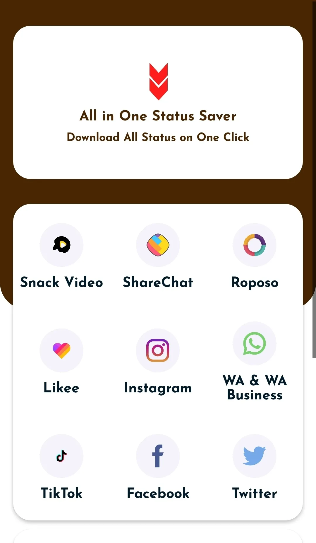 All In One Status Saver | Indus Appstore | Screenshot