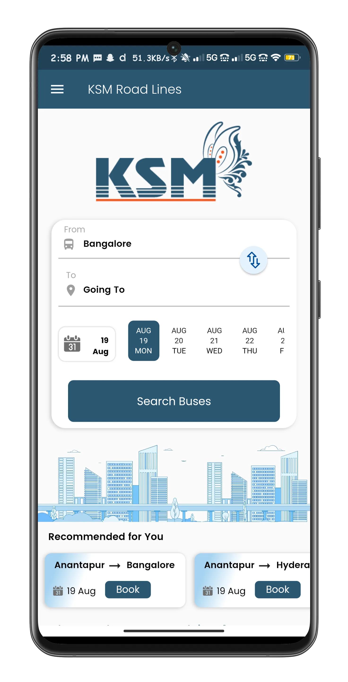 KSM Roadlines | Indus Appstore | Screenshot