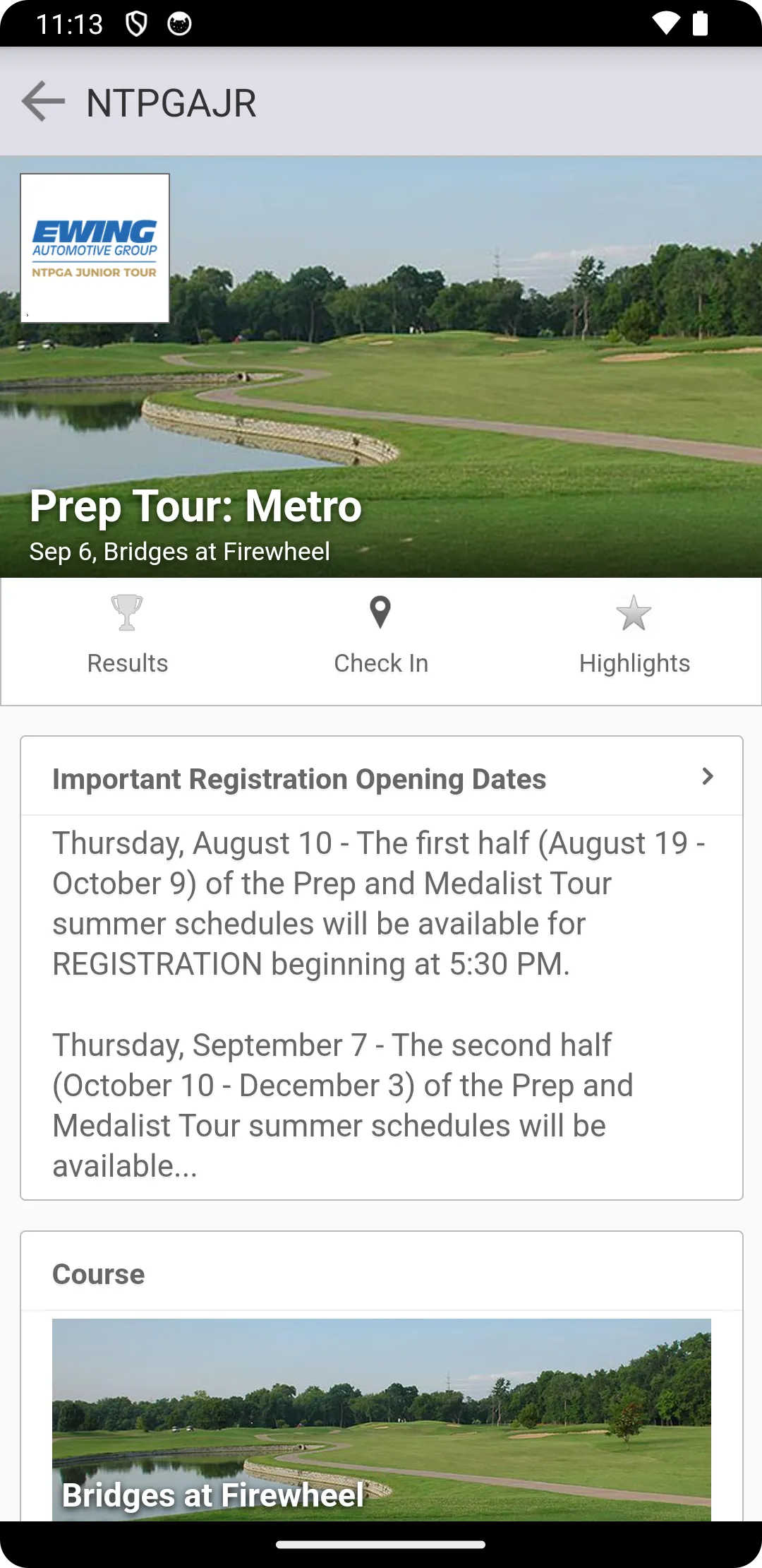 Northern Texas PGA Junior Tour | Indus Appstore | Screenshot