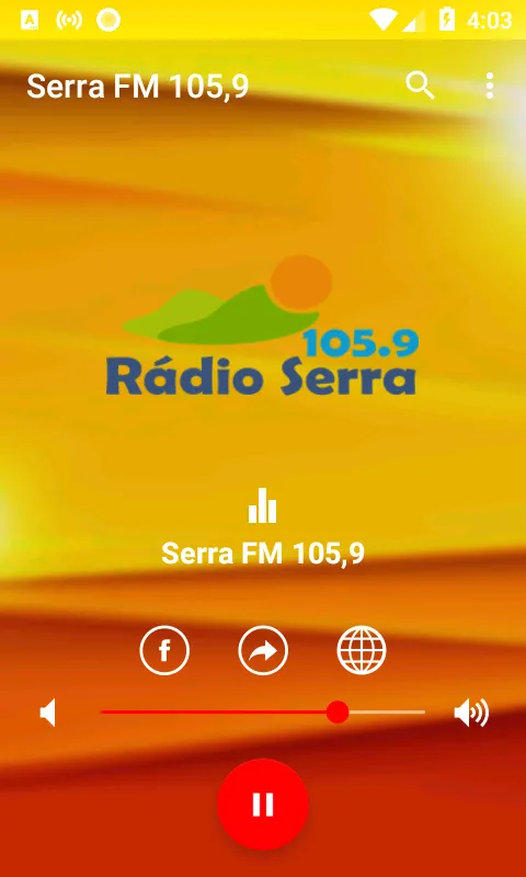 Rádio Serra FM 105,9 | Indus Appstore | Screenshot