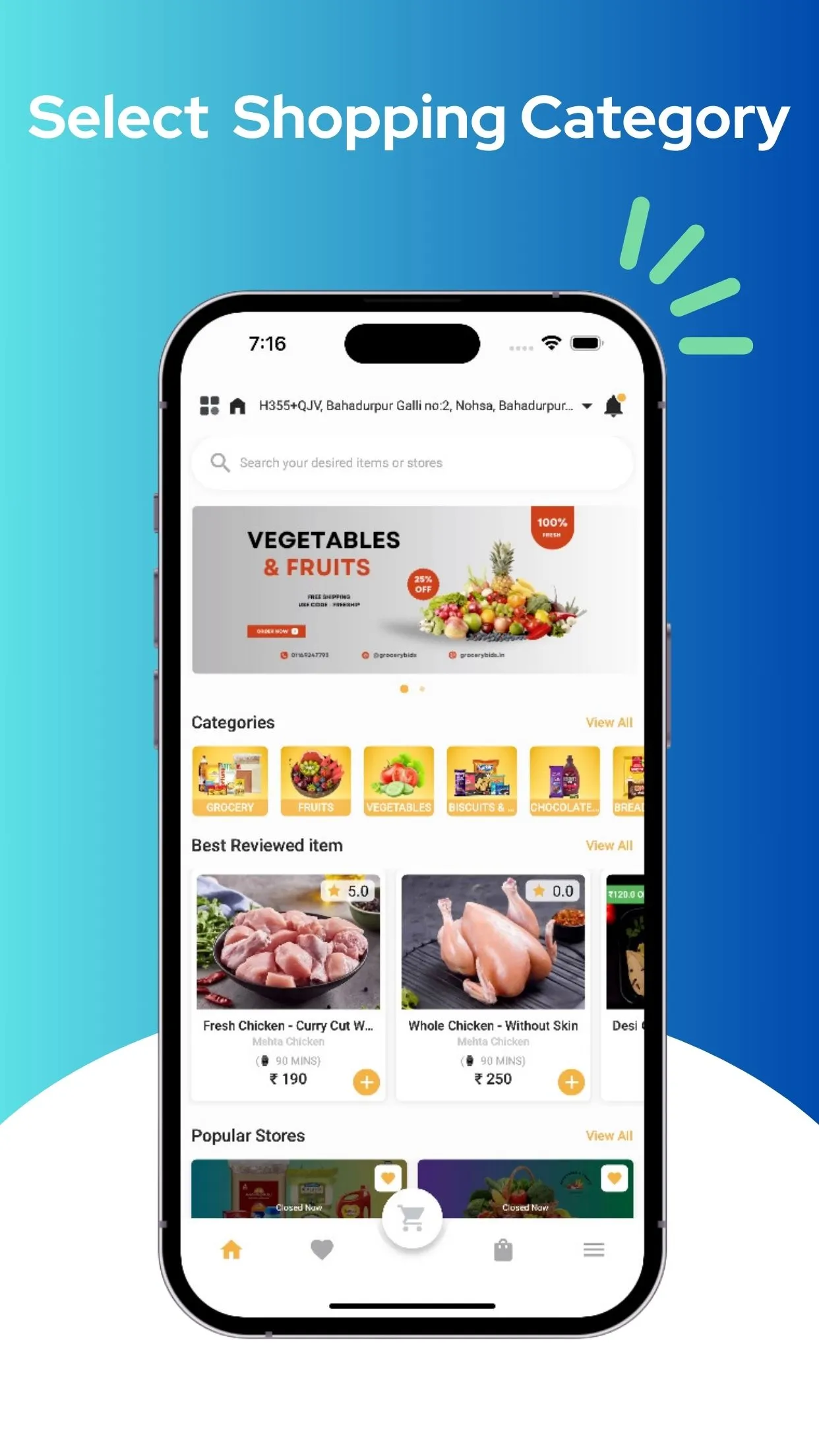 Grocery bids - Shopping App | Indus Appstore | Screenshot