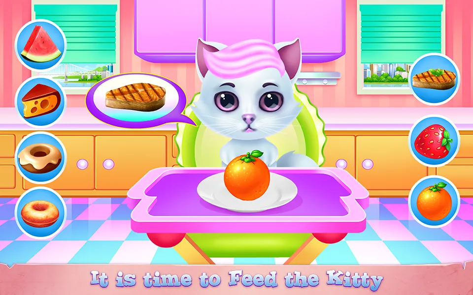 Cute Kitty Caring and Dressup | Indus Appstore | Screenshot