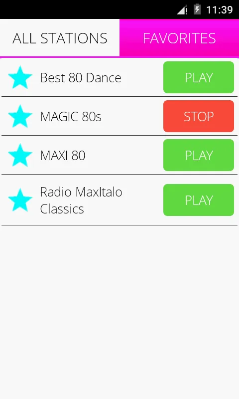 80s Music Radio | Indus Appstore | Screenshot