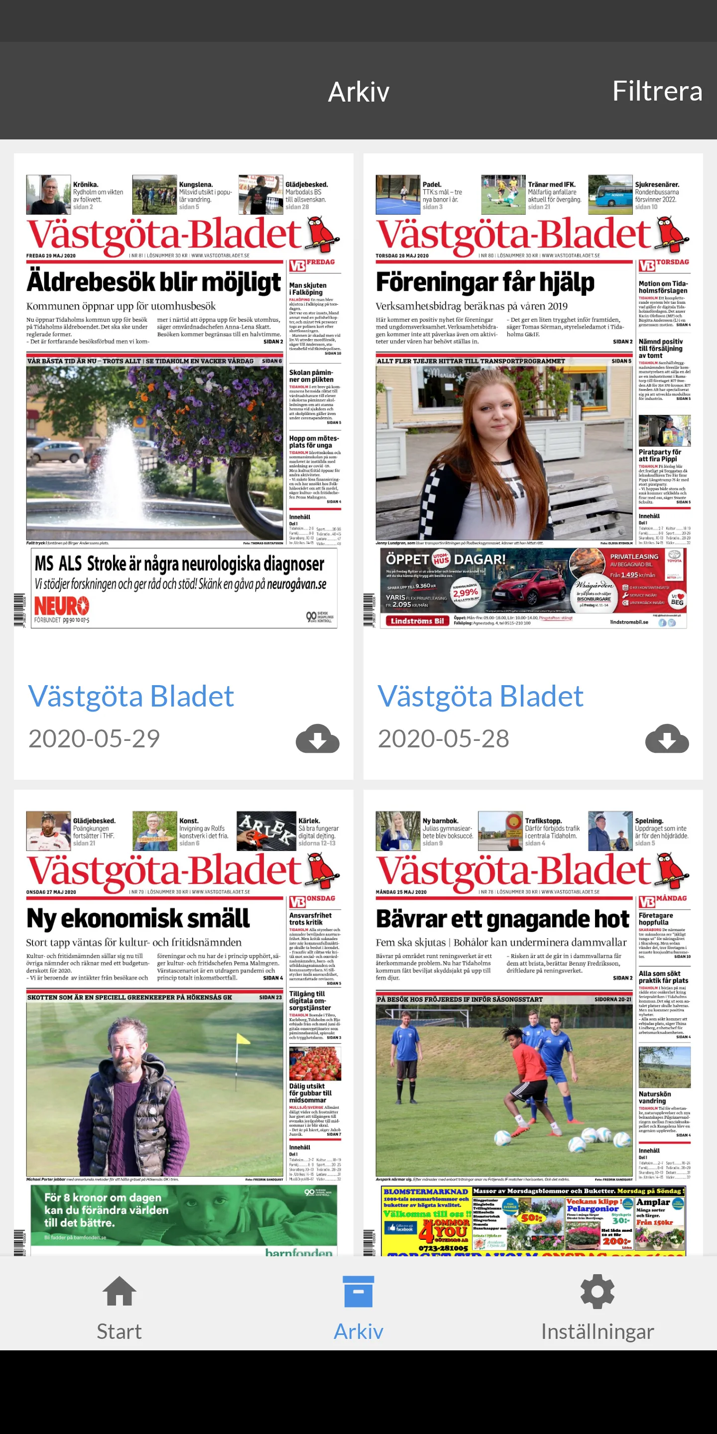 Västgöta-Bladet e-tidning | Indus Appstore | Screenshot