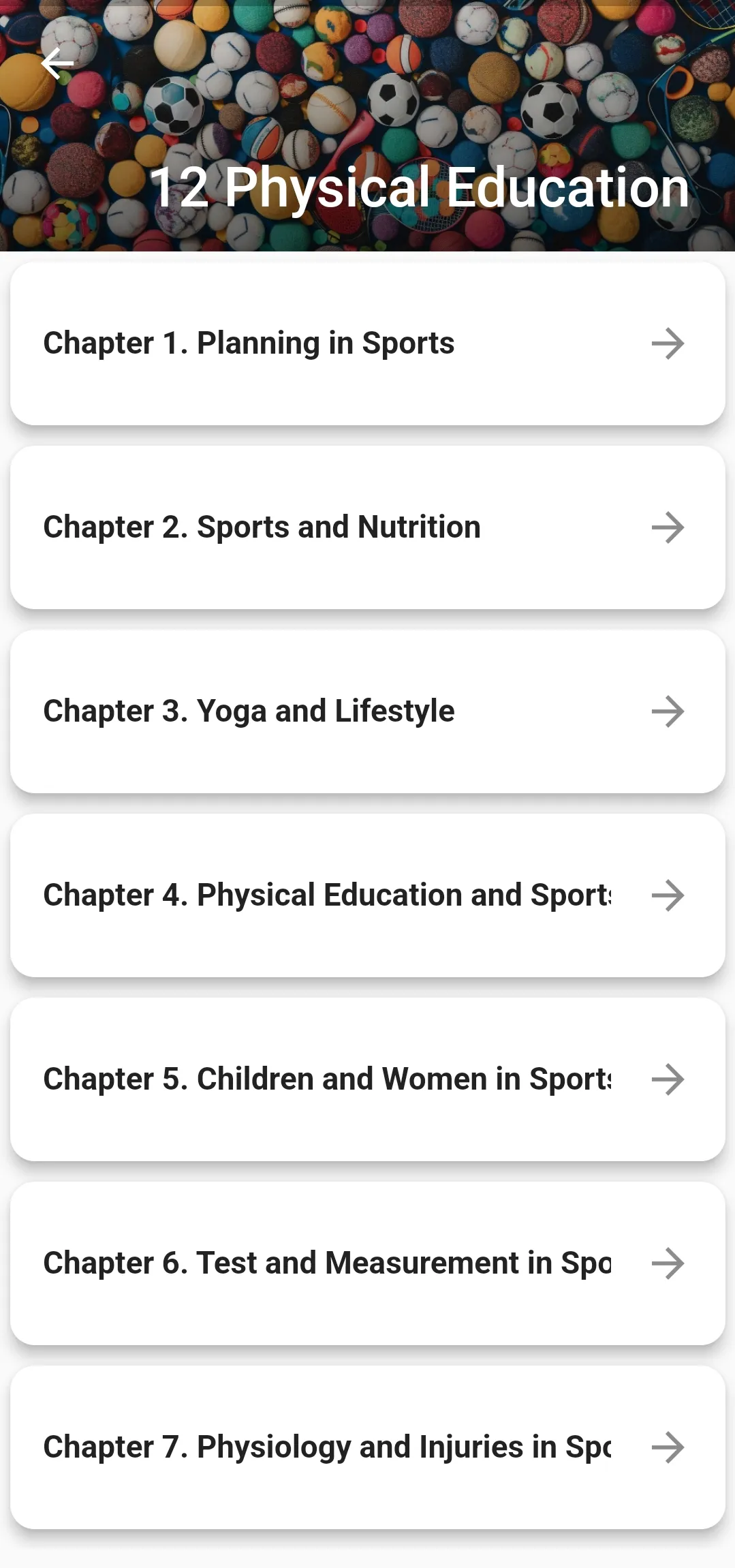 Class 12 Physical Education | Indus Appstore | Screenshot