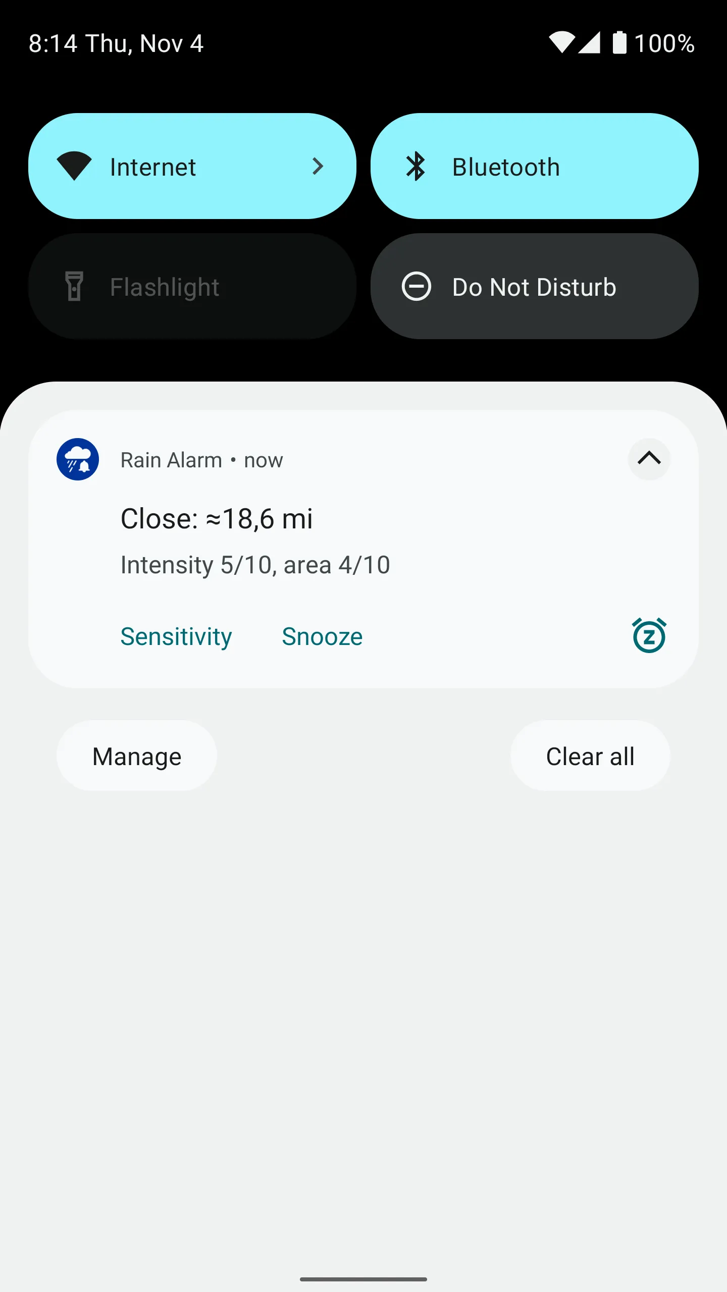Rain Alarm | Indus Appstore | Screenshot