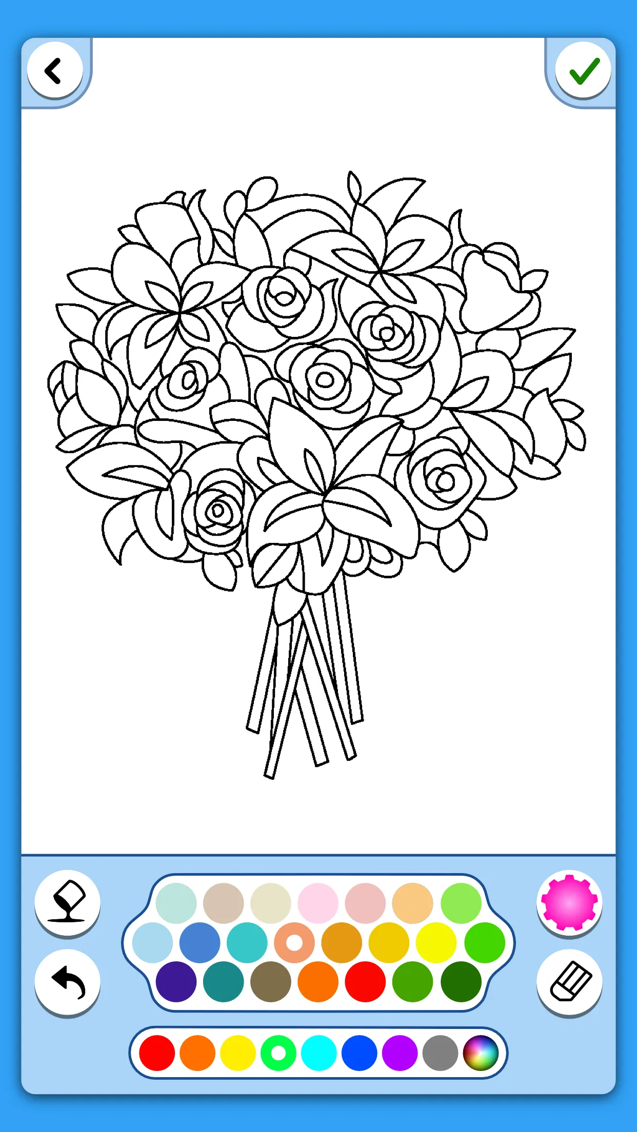 Adult Coloring: Flowers | Indus Appstore | Screenshot