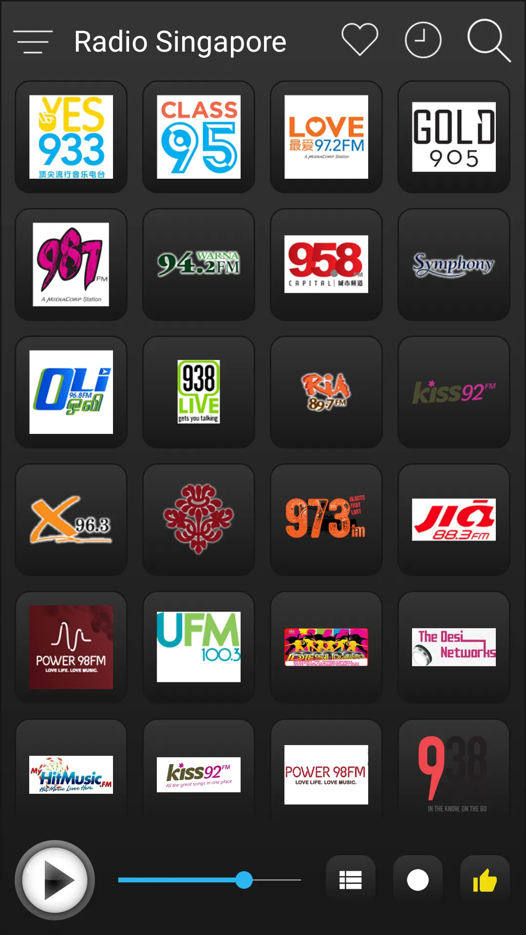 Singapore Radio FM AM Music | Indus Appstore | Screenshot