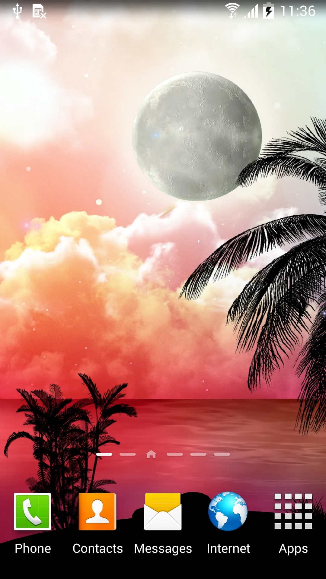 Tropical Night Live Wallpaper | Indus Appstore | Screenshot